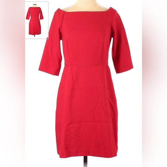 NWT Ann Taylor Factory Red Boatneck Dress size 12 - Picture 4 of 4